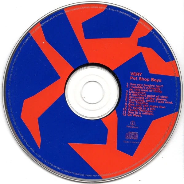 Pet Shop Boys - Very (CD, Album, Ora) - Image 3