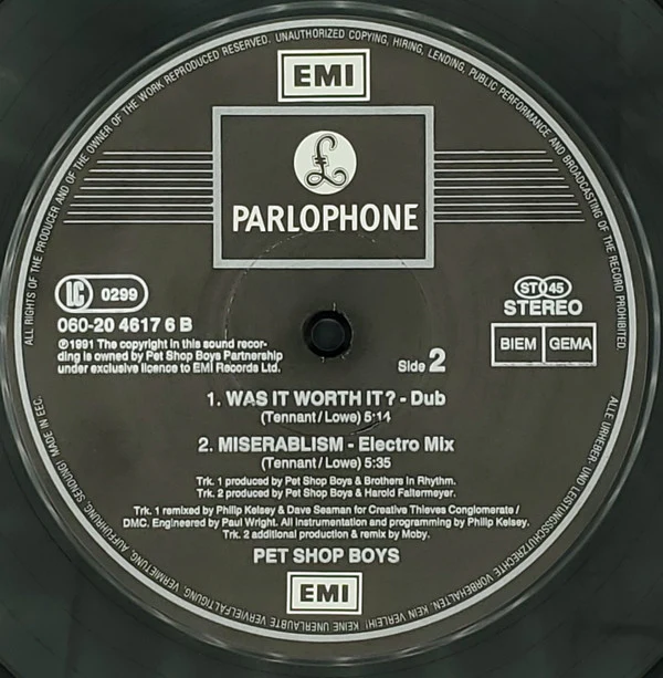 Pet Shop Boys - Was It Worth It? (12") - Image 4