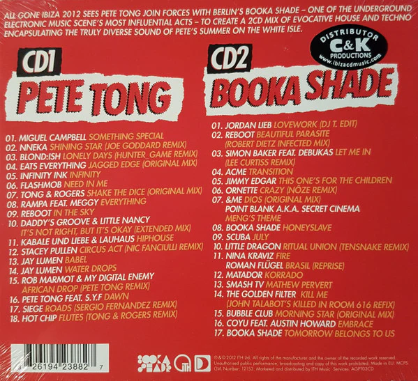Pete Tong & Booka Shade - Allgone Ibiza 2012 (2xCD, Comp, Mixed) - Image 2