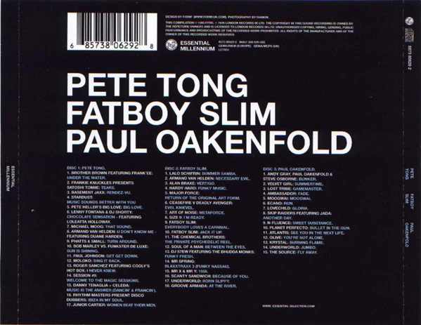 Pete Tong / Fatboy Slim / Paul Oakenfold - Essential Millennium (3xCD, Mixed) - Image 2