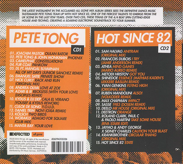 Pete Tong & Hot Since 82 - All Gone Ibiza 2015 (2xCD, Mixed) - Image 2