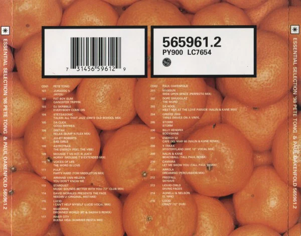Pete Tong / Paul Oakenfold - Essential Selection '98 (2xCD, Comp, Mixed) - Image 3
