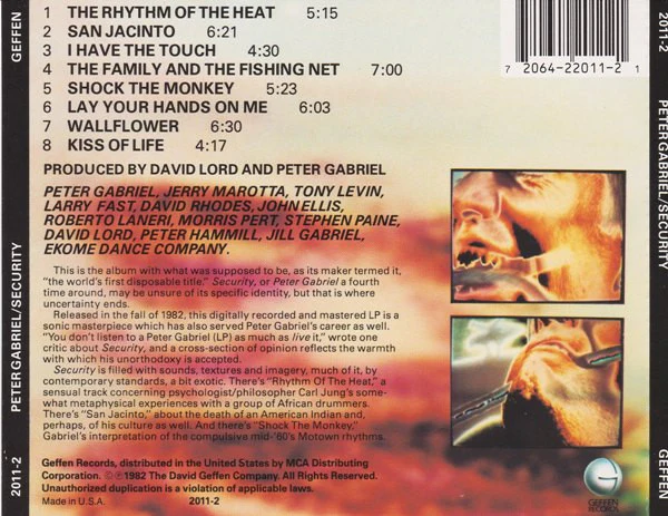 Peter Gabriel - Security (CD, Album, RE, RP) - Image 2