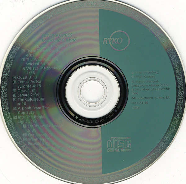 Peter Koppes - Manchild & Myth (CD, Album) - Image 3