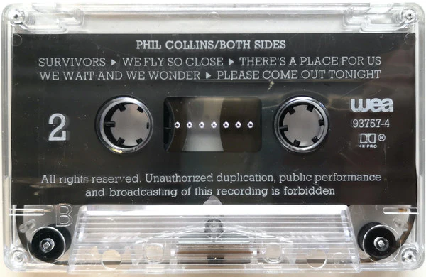 Phil Collins - Both Sides (Cass, Album) - Image 4