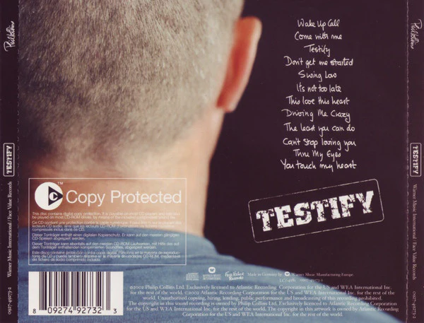 Phil Collins - Testify (CD, Album, Copy Prot.) - Image 2