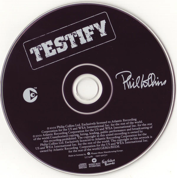 Phil Collins - Testify (CD, Album, Copy Prot.) - Image 3
