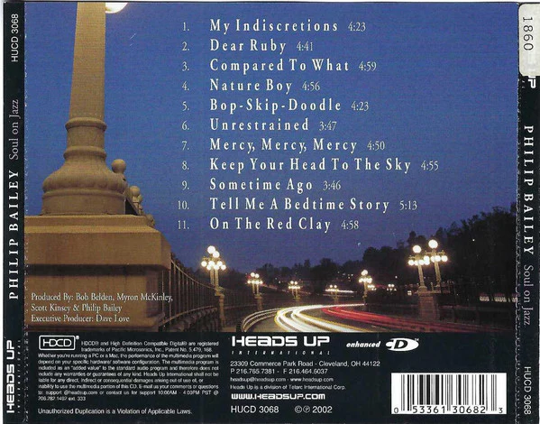 Philip Bailey - Soul On Jazz (HDCD, Album, Enh) - Image 3