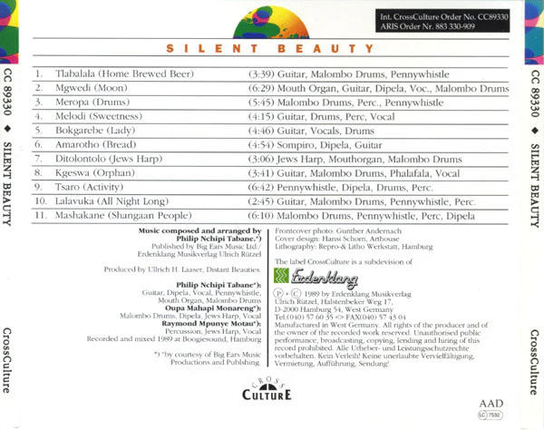 Philip Tabane - Silent Beauty (CD, Album) - Image 2