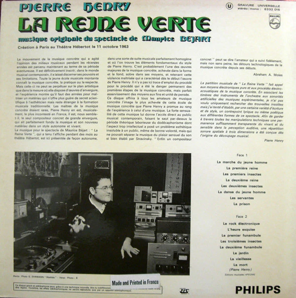 Pierre Henry - La Reine Verte (LP, RE) - Image 2