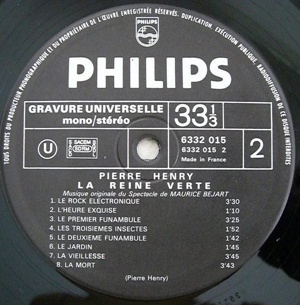 Pierre Henry - La Reine Verte (LP, RE) - Image 4