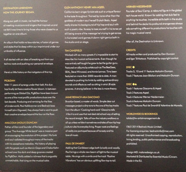 Pig & Dan - Destination Unknown (2xCD, Album) - Image 5