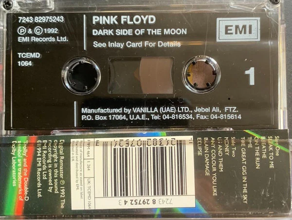 Pink Floyd - The Dark Side Of The Moon (Cass, Album, RE, RM) - Image 3