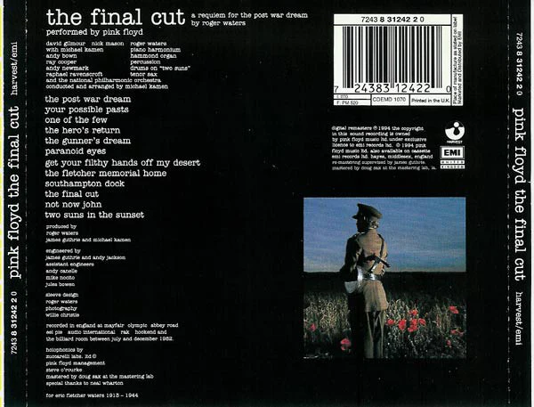 Pink Floyd - The Final Cut (CD, Album, RE, RM) - Image 2