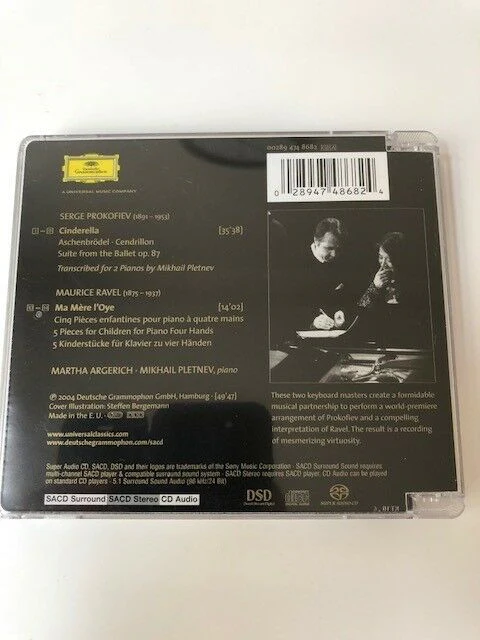 Prokofiev*, Ravel* / Martha Argerich, Mikhail Pletnev - Cinderella Suite • Ma Mère L'Oye (SACD, Album) - Image 5