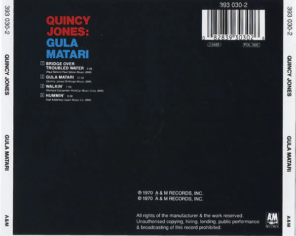 Quincy Jones - Gula Matari (CD, Album, RE, RM) - Image 2