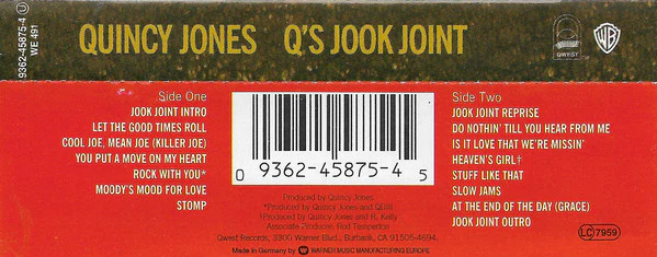 Quincy Jones - Q's Jook Joint (Cass, Album) - Image 2