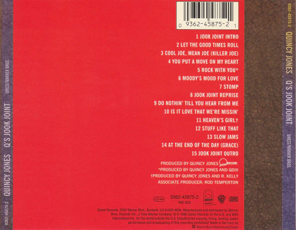Quincy Jones - Q's Jook Joint (CD, Album) - Image 2