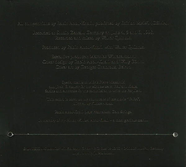 Rabih Abou-Khalil, Dominique Pifarely* . Vincent Courtois . Nabil Khaiat - Yara (CD, Album, Dig) - Image 3