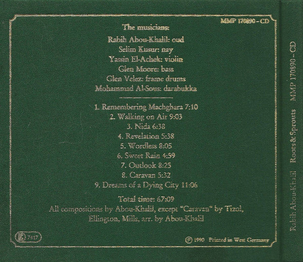 Rabih Abou-Khalil - Roots & Sprouts (CD, Album) - Image 2
