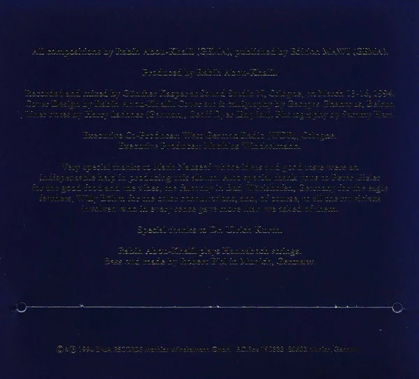 Rabih Abou-Khalil - The Sultan's Picnic (CD, Album) - Image 2