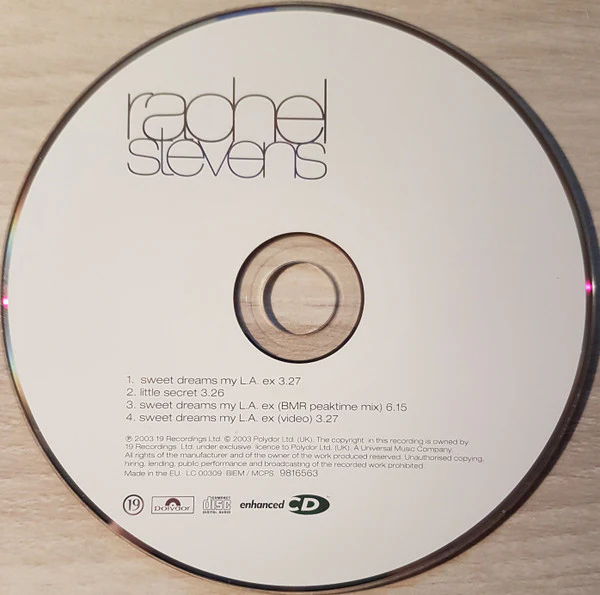 Rachel Stevens - Sweet Dreams My L.A. Ex (CD, Maxi, Enh) - Image 4