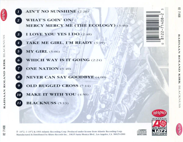 Rahsaan Roland Kirk* - Blacknuss (CD, Album, RE, RM) - Image 3