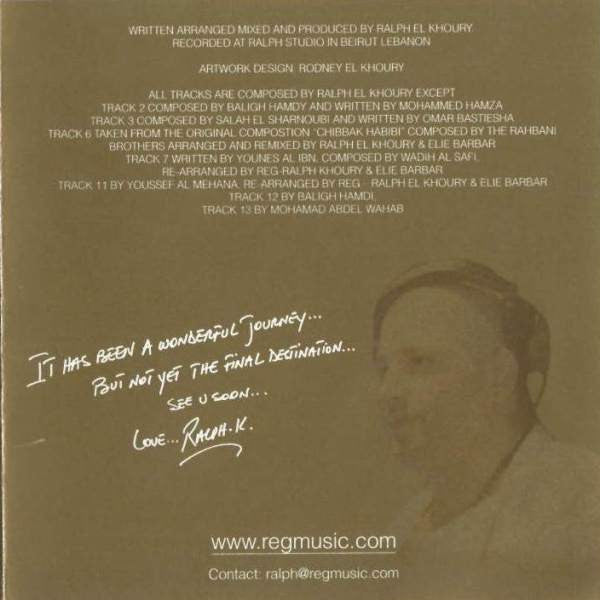 Ralph Khoury Presents Le Best Of The R.E.G. Project - Le Best Of REG Project (CD, Comp) - Image 3
