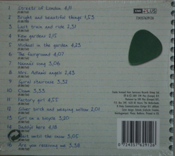 Ralph McTell - Singer Songwriter (CD, Comp) - Image 2