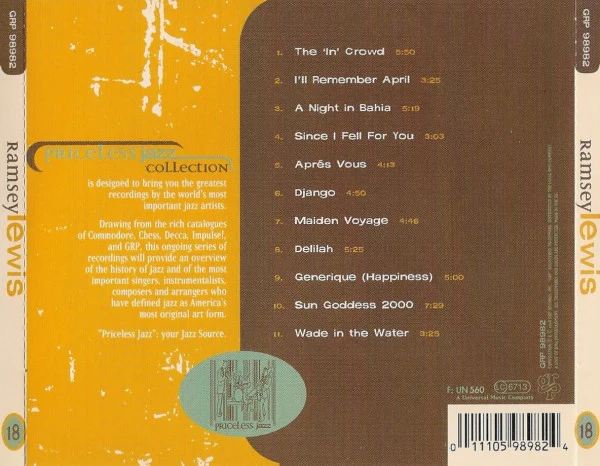 Ramsey Lewis - Priceless Jazz Collection (CD, Comp) - Image 2