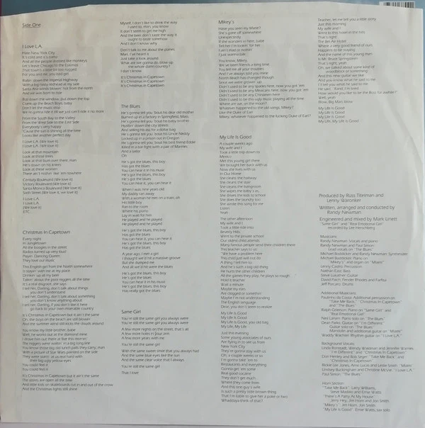 Randy Newman - Trouble In Paradise / Un Samedi En Décembre (LP, Album + LP, Ltd, Promo) - Image 5