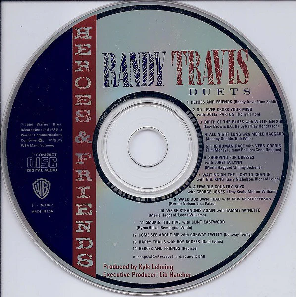 Randy Travis - Heroes And Friends (Duets) (CD, Album) - Image 4