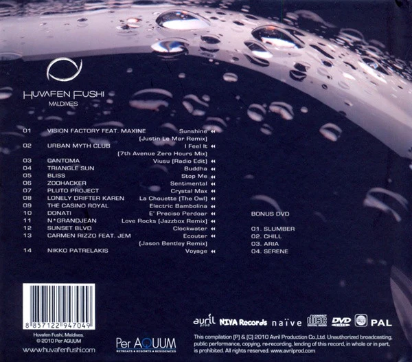 Ravin - Huvafen Fushi Maldives Volume 2 (CD, Comp, Mixed + DVD, PAL) - Image 2