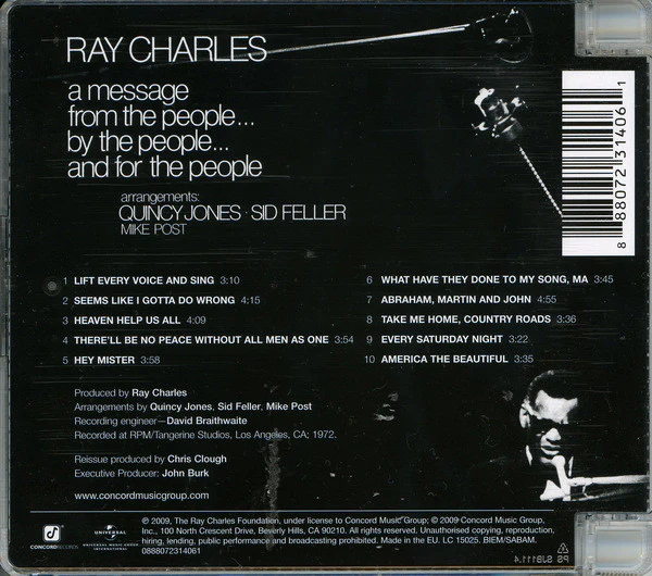 Ray Charles - A Message From The People (CD, Album, RE, RM) - Image 2