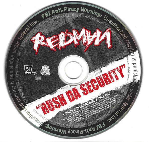 Redman - Rush Da Security (CD, Single, Promo) - Image 2