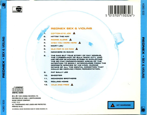 Rednex - Sex & Violins (CD, Album) - Image 3
