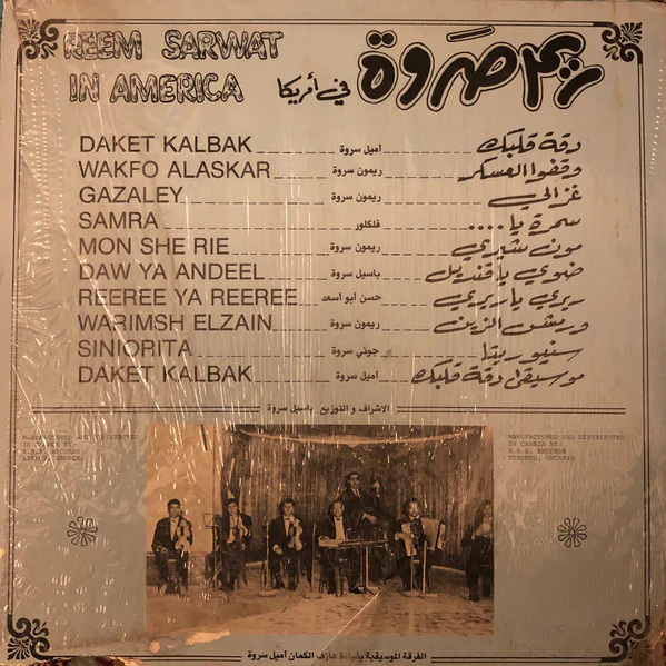 Reem Sarwat - Reem Sarwat In America (LP, Album) - Image 2