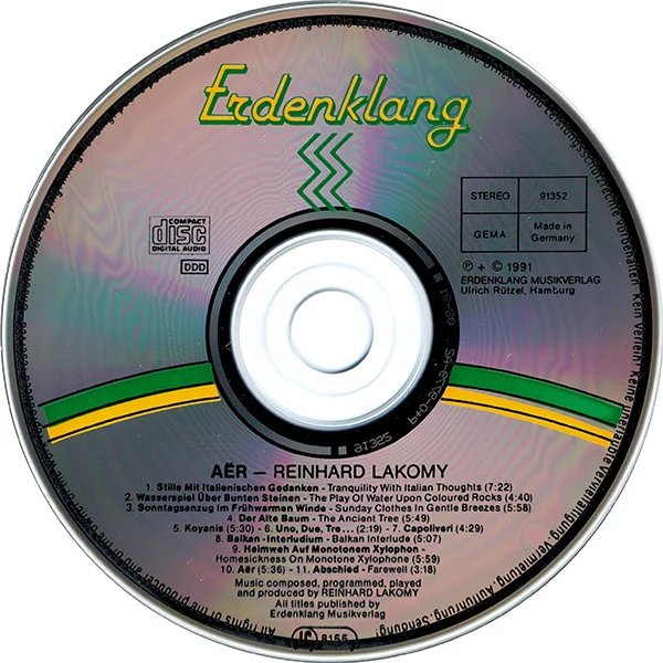 Reinhard Lakomy - Aër (CD, Album) - Image 3