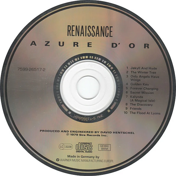 Renaissance (4) - Azure D'or (CD, Album, RE) - Image 4