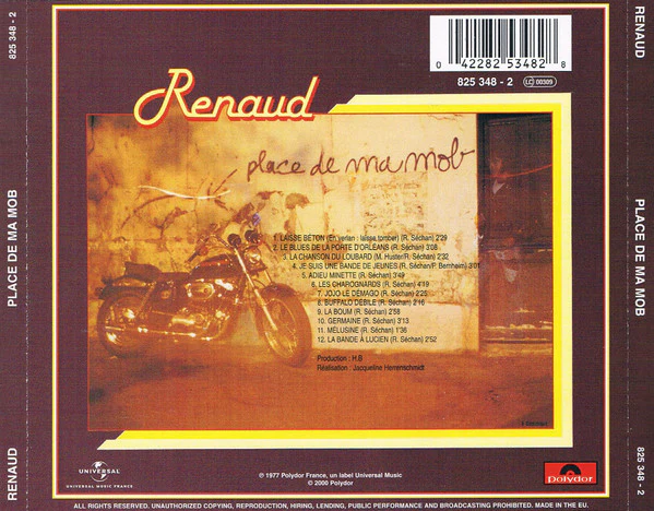Renaud - Laisse Béton  (Place De Ma Mob) (CD, Album, RE) - Image 2