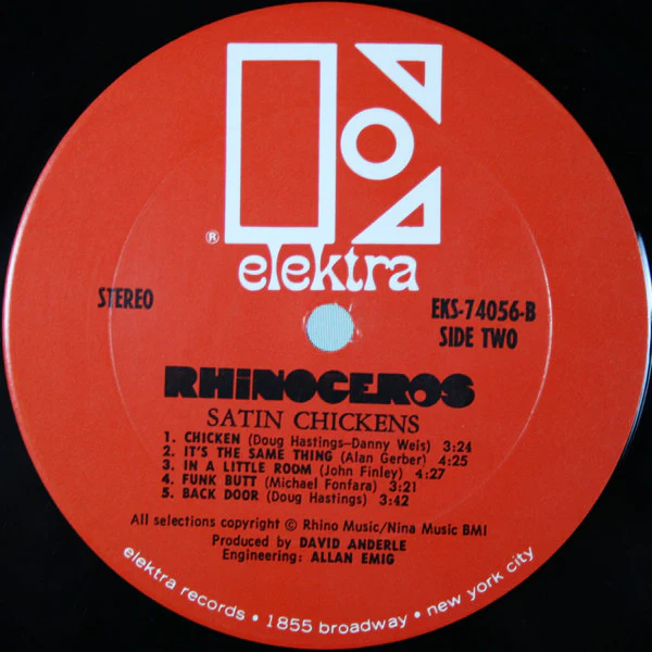 Rhinoceros (2) - Satin Chickens (LP, Album, RE, Pit) - Image 4