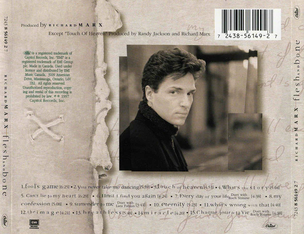 Richard Marx - Flesh And Bone (CD, Album) - Image 5