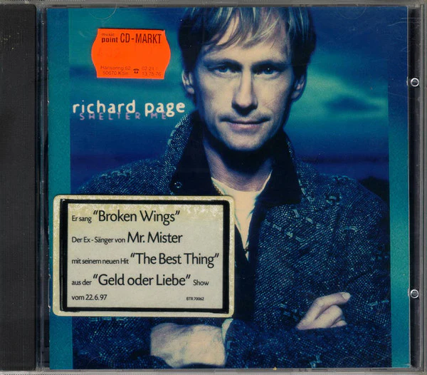 Richard Page - Shelter Me (CD, Album) - Image 3