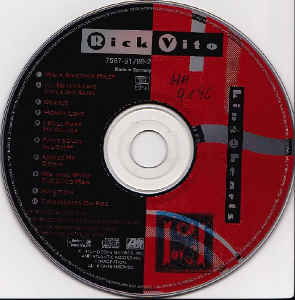Rick Vito - King Of Hearts (CD, Album) - Image 3