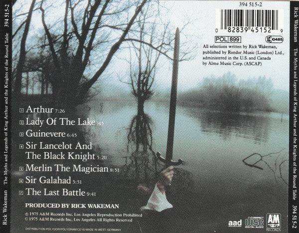 Rick Wakeman - The Myths And Legends Of King Arthur And The Knights Of The Round Table (CD, Album, RE) - Image 2