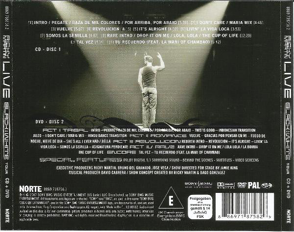 Ricky Martin - Live Black And White Tour (CD, Album + DVD-V, Multichannel, PAL, All) - Image 2