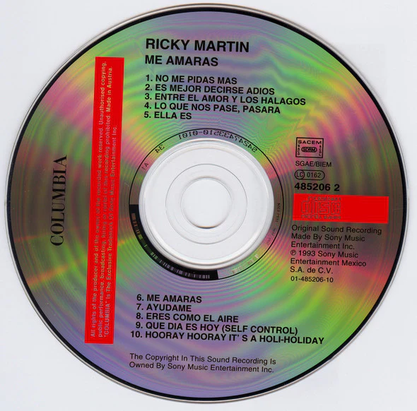 Ricky Martin - Me Amarás (CD, Album) - Image 4