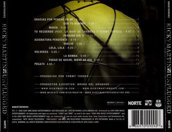 Ricky Martin - MTV Unplugged (CD, Album) - Image 2