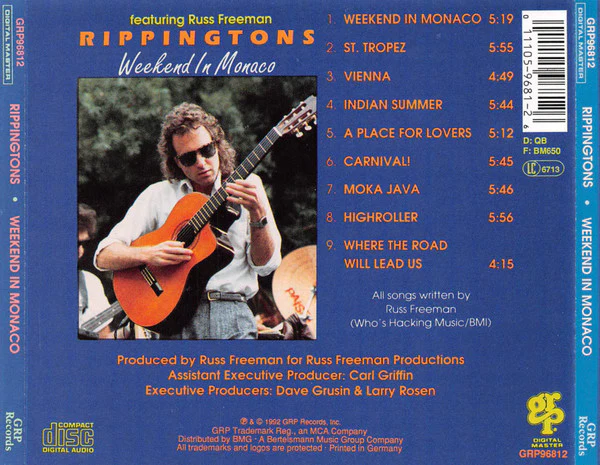 Rippingtons* Featuring Russ Freeman (2) - Weekend In Monaco (CD, Album) - Image 2