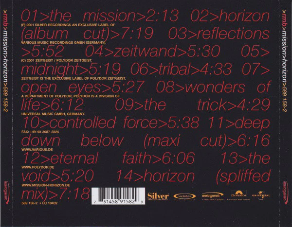 RMB - Mission Horizon (CD, Album) - Image 4
